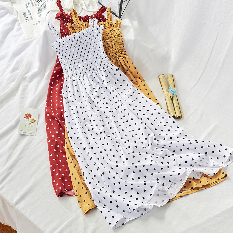 Bandeau ruffled camisole dress Limorista