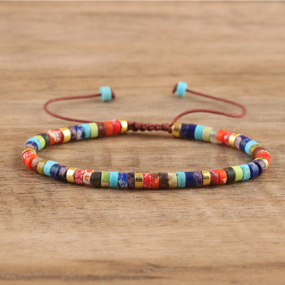 Spacer Beads Beaded Weave Bracelet Women&
