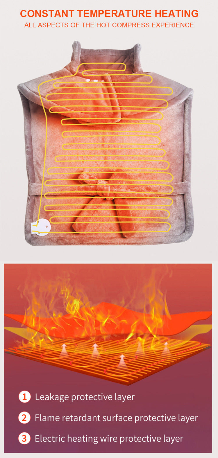 Heating Shawl Upper Body Insulation Limorista
