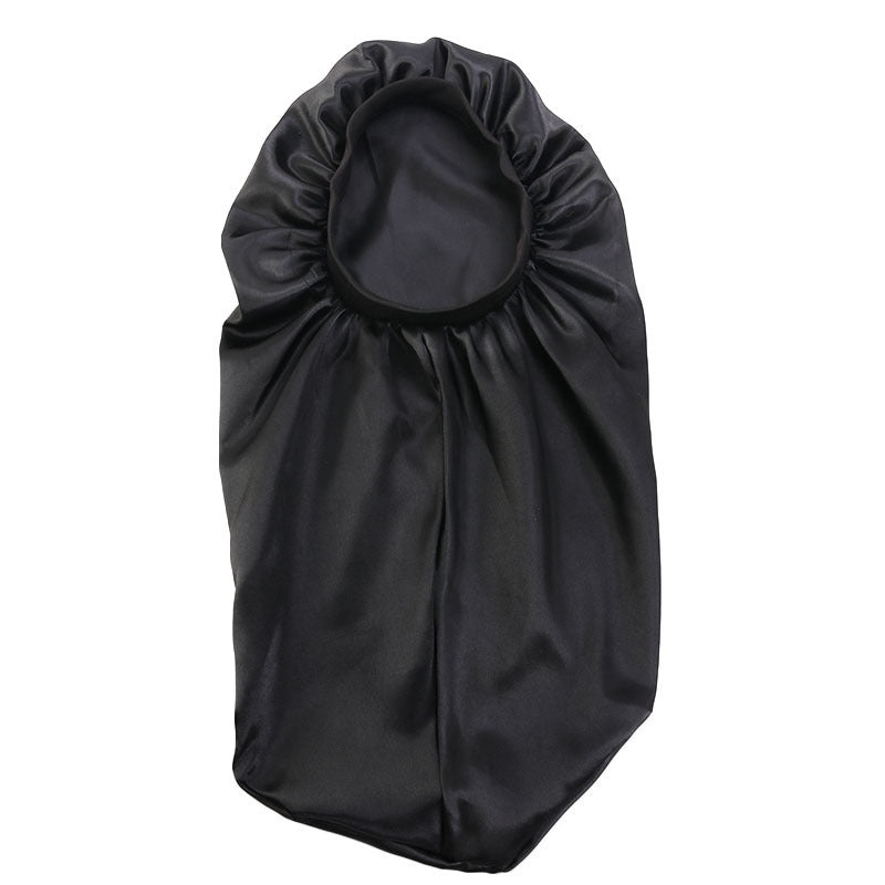Popular Stretch Headband Satin Night Cap, Hair Care Long Barrel Cap, Perm Hat Limorista