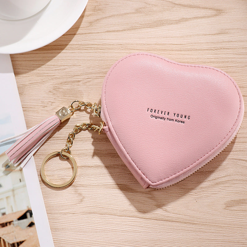 Personalized Key Chain Lovely Heart-shaped Coin Bag Limorista