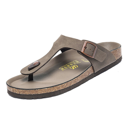 Same Cork Flip-flops Plus Size Outer Wear Limorista