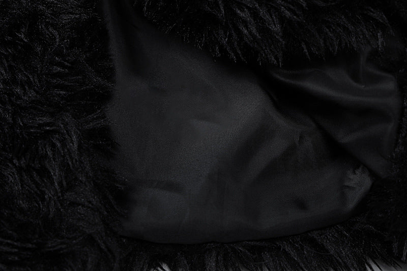 Fluffy Woolen Leather Ring Top Hot Girl Loose Limorista