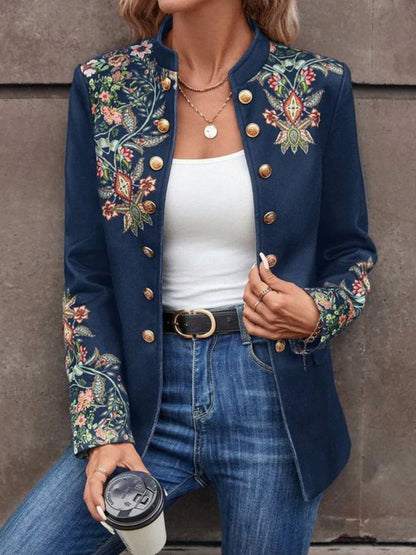 Printed Small Suit Jacket Women&