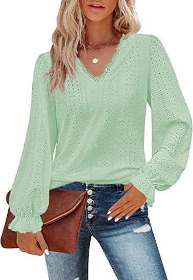 European And American Style Women V-neck T-shirt Limorista