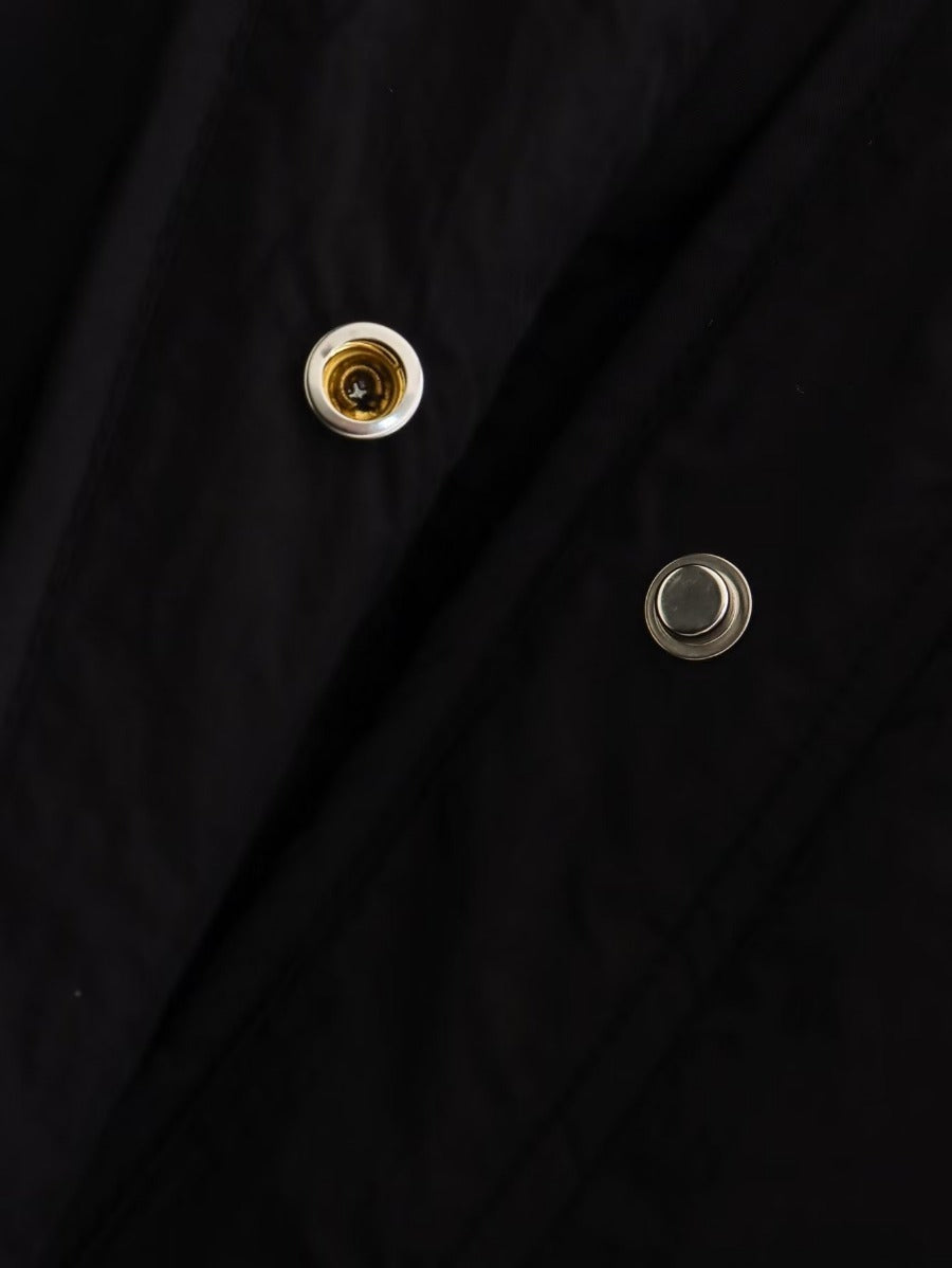 Single-breasted Mid-length Loose Cotton Coat Limorista