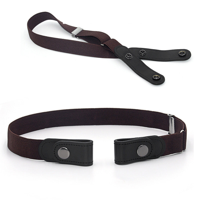 Jeans Belt Seamless Elastic Without Buckle All-match Lazy Belt Limorista