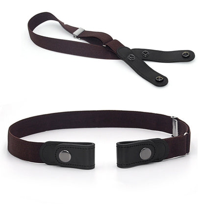 Jeans Belt Seamless Elastic Without Buckle All-match Lazy Belt Limorista