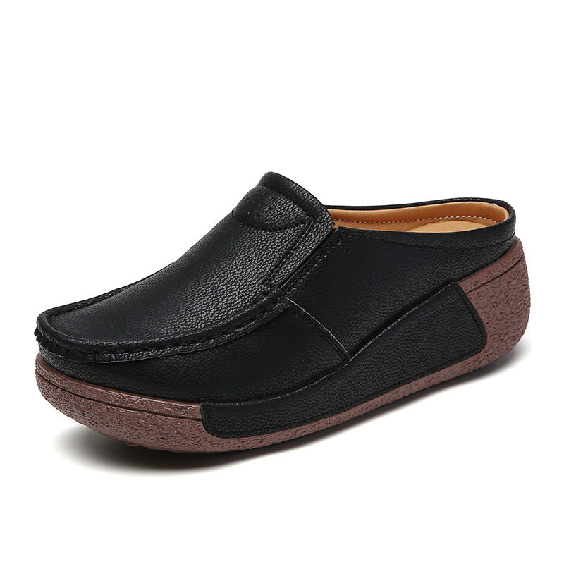 Casual Comfortable Versatile Thick Bottom Toe Cap Slippers Limorista