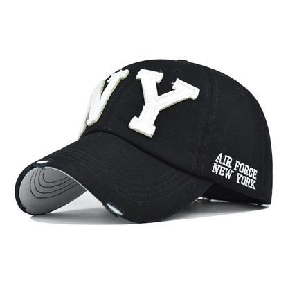 Fashion Washed Cotton Letters Made Old Sunhat Limorista