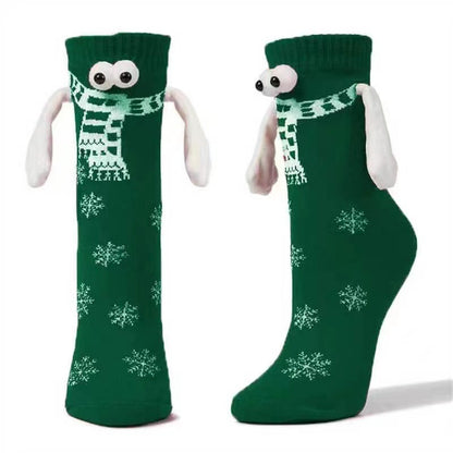 Couple Magnetic Handle Cute Hand Socks Christmas Limorista
