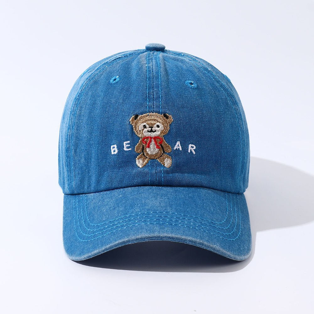 Women Cartoon Teddy Bear Embroidery Dad Hats Limorista