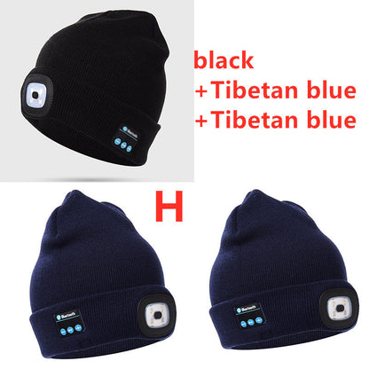 Bluetooth LED Hat Wireless Smart Headset Headphone Limorista
