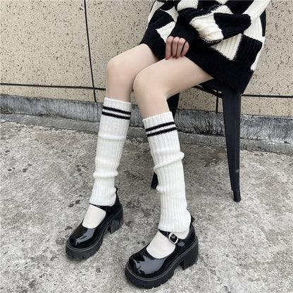 Wool Knitted Socks Leg Cover Pile Pile Socks Calf Socks Women&