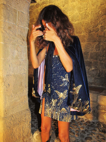 Embroidered Wheat Ear Velvet Jacket With Heavy Craftsmanship Limorista