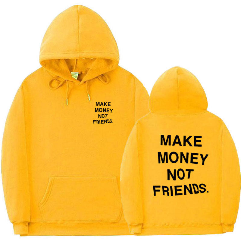 Letter printed Hoodie men&