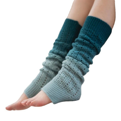 Fall Winter Fashion Gradient Soft Cashmere Foot Sock Women Limorista