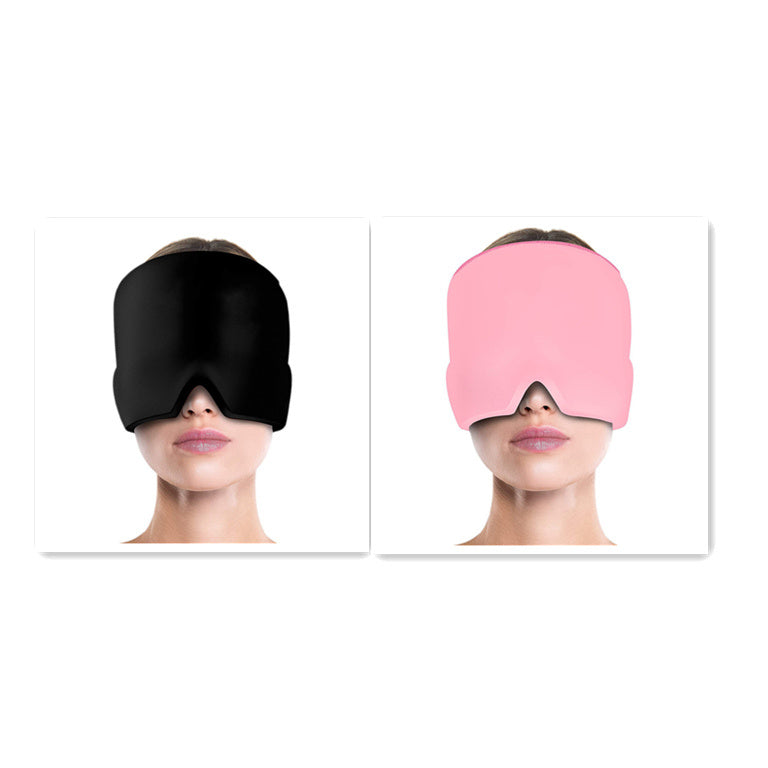 Ice Compress Headache Eye Mask Hat Relief For Migraines, Stress, And Tension Massage Tool Limorista