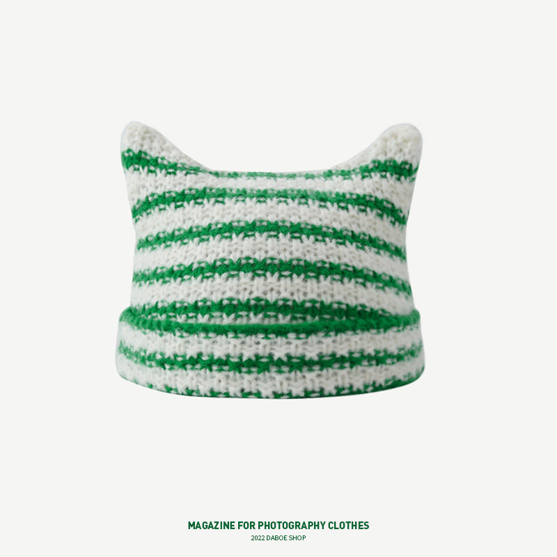 Korean Cute Thermal Head Cover Woolen Cap Limorista