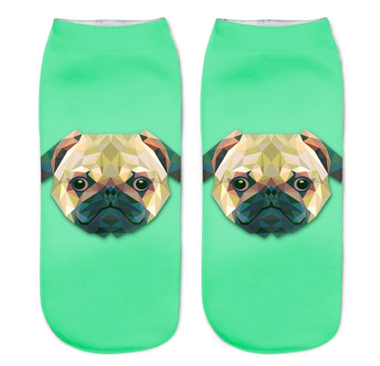 Popular Funny Unisex Short Socks 3D Cat Printed Anklet Socks Casual Socks Limorista