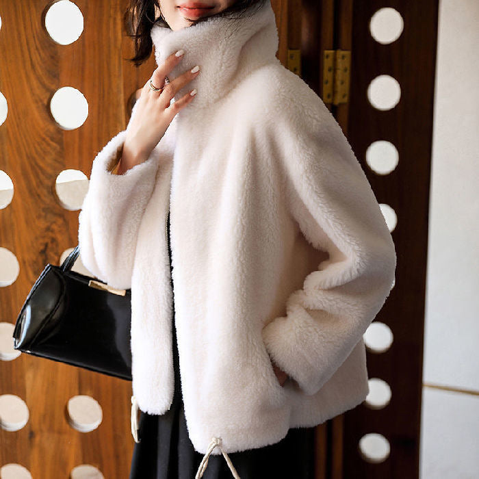Autumn And Winter Cardigan Sports Double-sided Fleece Top For Women Limorista