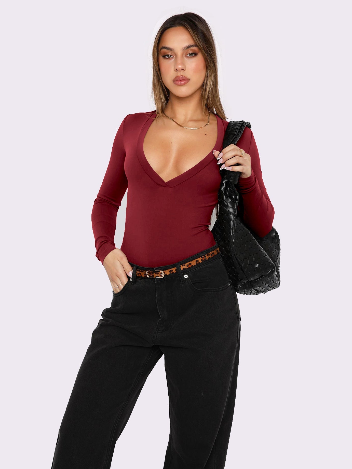 Fashionable All-match Short Long Sleeve Women Limorista