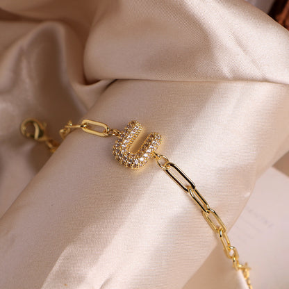 18K Bubble Balloon 26 English Zircon Clip Bracelet Limorista