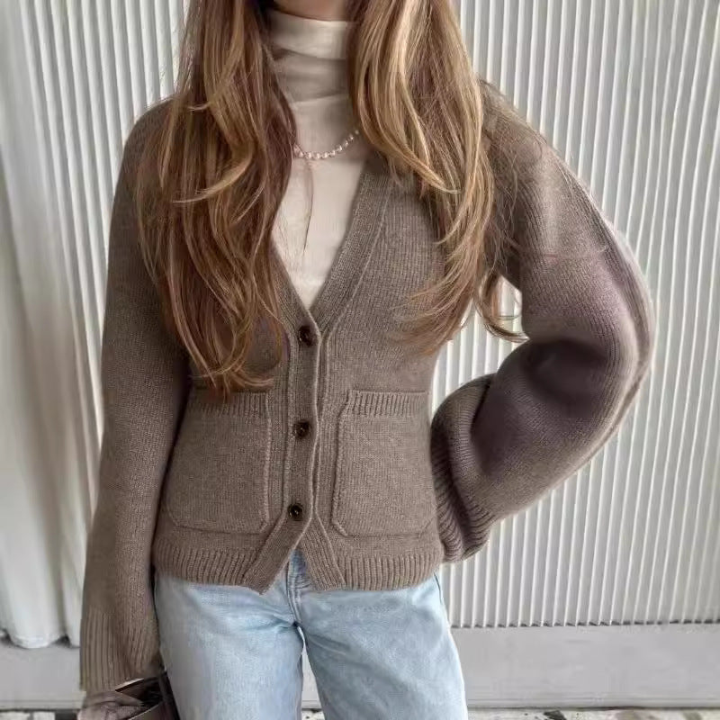 Warm Waist Tight Soft Glutinous Sweater Coat Limorista
