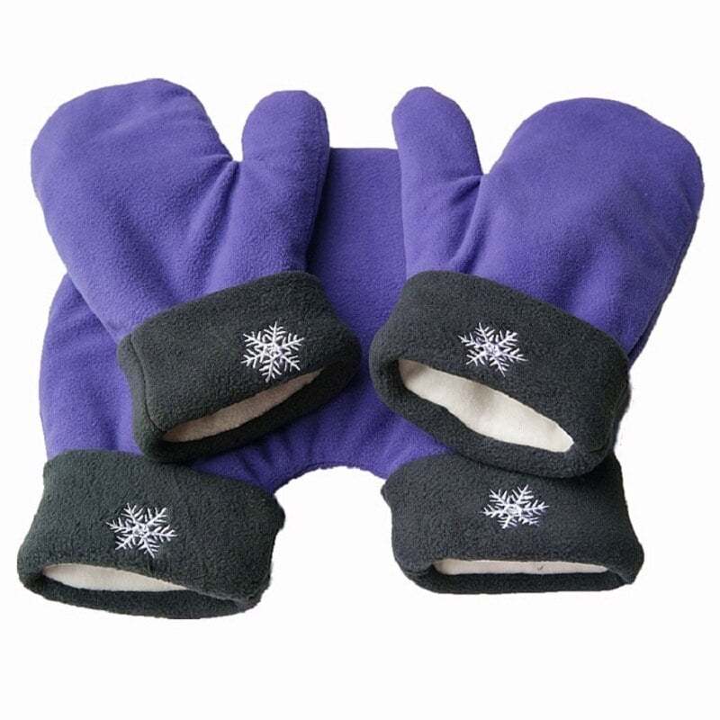 Couple Lovers Gloves Polar Fleece Sweethearts Thicken Winter Warm Lining Glove Christmas Gift Lovers Mittens Limorista