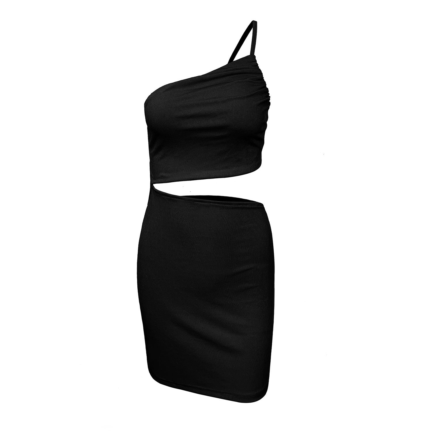 Design Sense Niche Shoulder Drawstring Dress Women Limorista