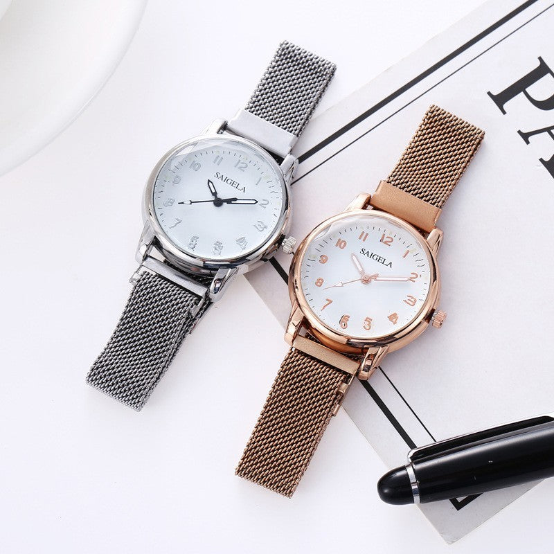 Milan Mesh Strap Magnetic Buckle Digital Women&