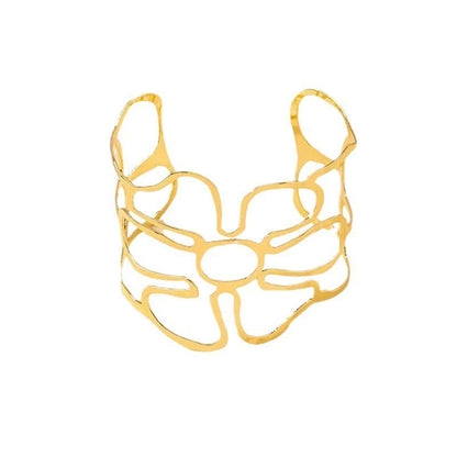 Hollow-out Petals Open-ended Bracelet Limorista