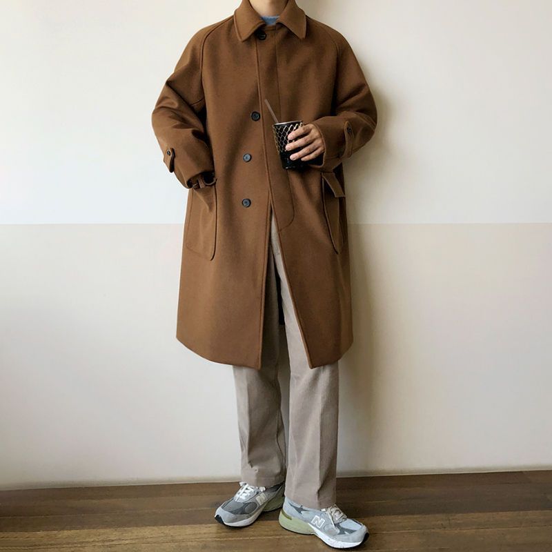 British Style Trench Coat Woolen Cloth Limorista