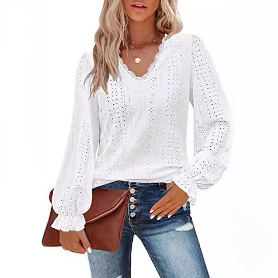 European And American Style Women V-neck T-shirt Limorista