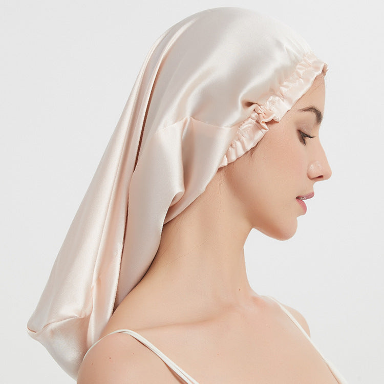 Silk Long Tube Nightcap Hair Care Thermal Heat Cap Limorista