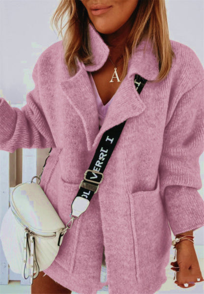New Product Fashion Print Ladies Woolen Coat Limorista