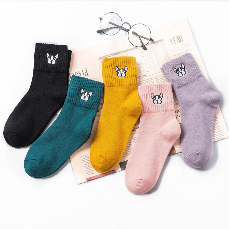 Cartoon embroidery socks Limorista