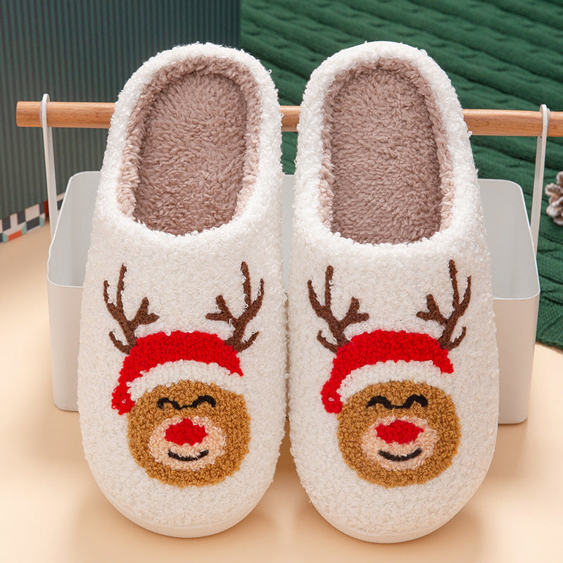 Christmas Home Slippers Indoor Soft Bottom Mute Warm Limorista