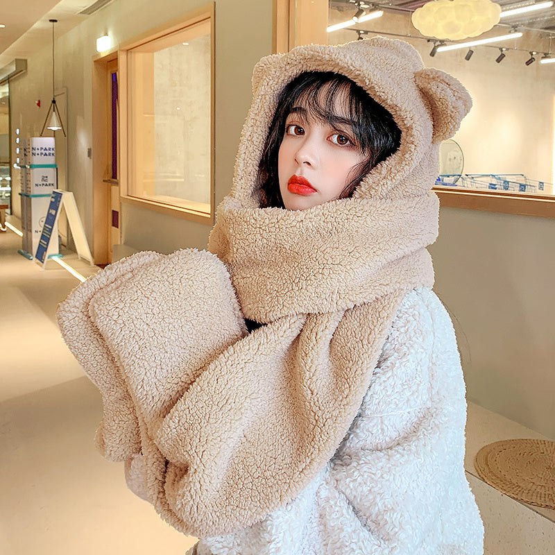 Bear ears scarf hat Limorista