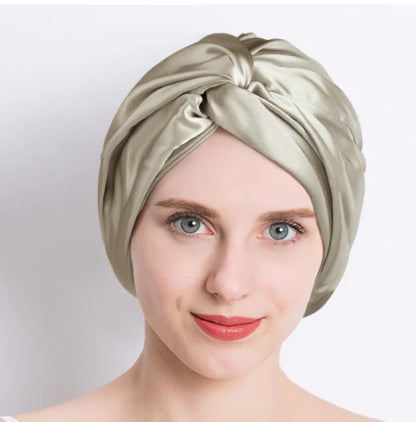Double Layer  Silk Silk Nightcap Without Any Mark Limorista