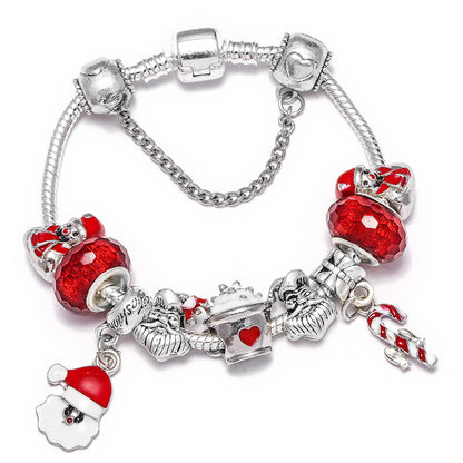 Bracelet DIY Santa Claus Truncheon Pendant Bracelet Limorista