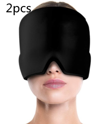 Ice Compress Headache Eye Mask Hat Relief For Migraines, Stress, And Tension Massage Tool Limorista