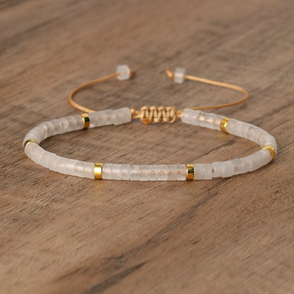 Spacer Beads Beaded Weave Bracelet Women&