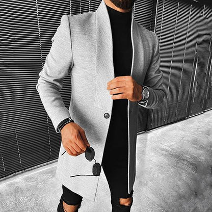 Stand-up Collar Mid-Length Men&