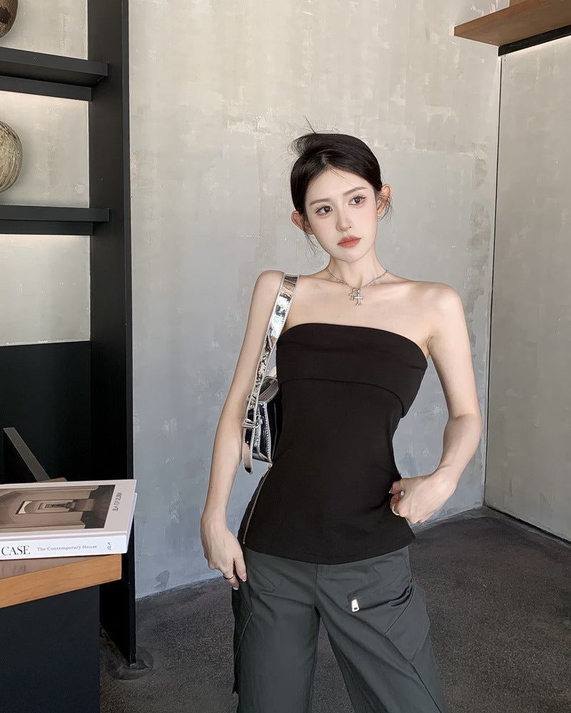 Pure Sexy Hot Girl Off-shoulder Tube Top Vest For Women Limorista