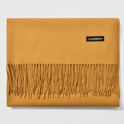 And Winter New Ladies Shawl Monochrome Cashmere Variety Warm Classic Scarf Scarf Scarf Limorista