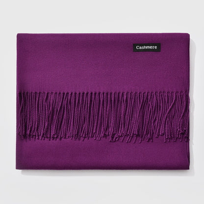 And Winter New Ladies Shawl Monochrome Cashmere Variety Warm Classic Scarf Scarf Scarf Limorista