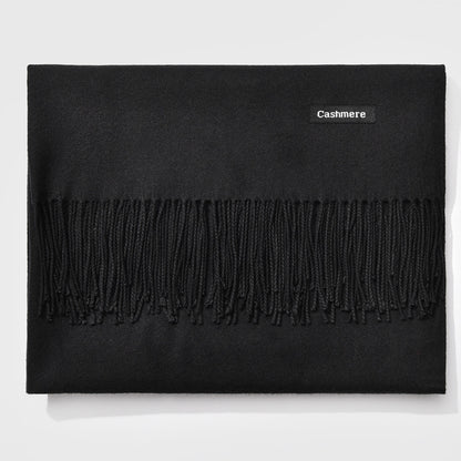 And Winter New Ladies Shawl Monochrome Cashmere Variety Warm Classic Scarf Scarf Scarf Limorista
