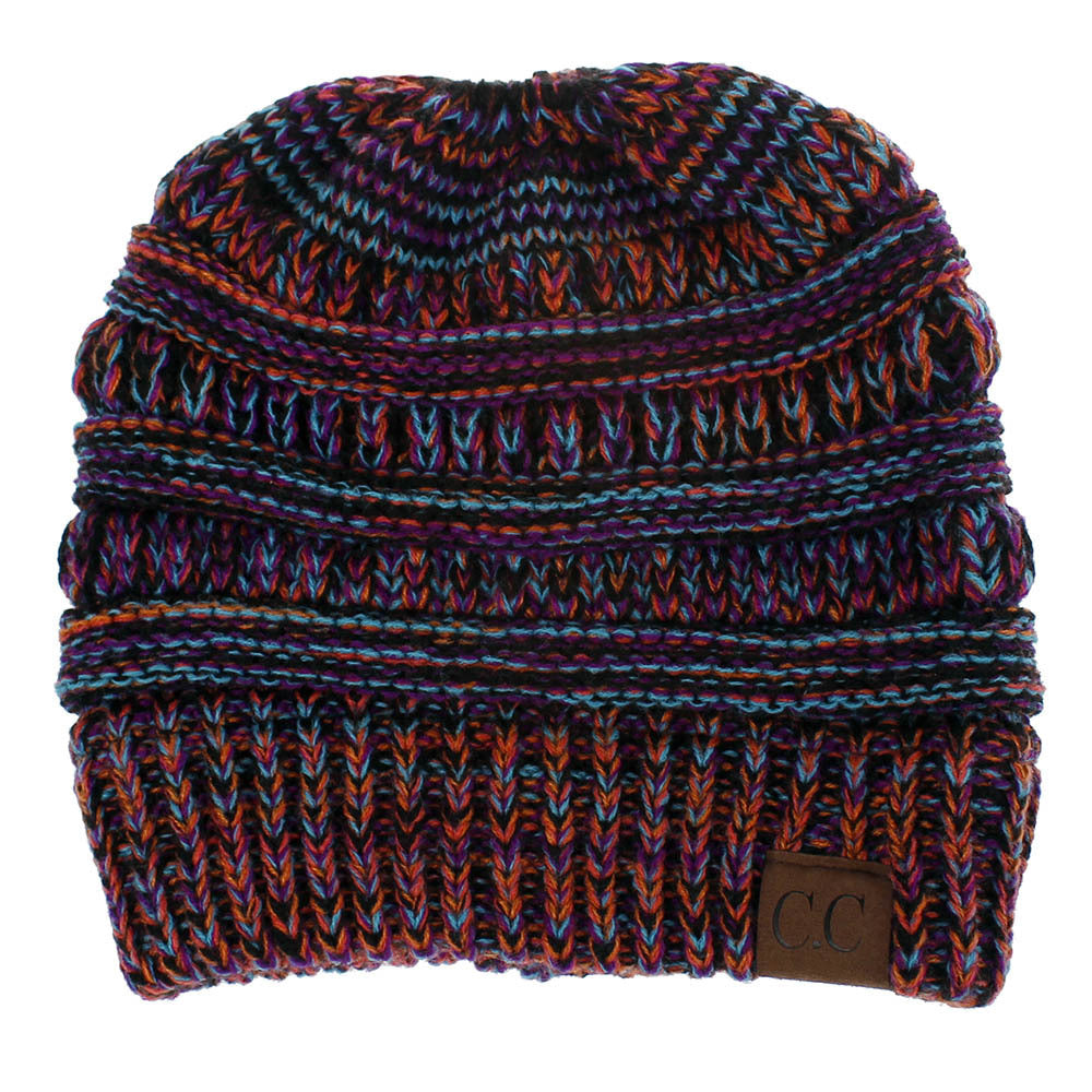 Knitted Ponytail Hat, Women&