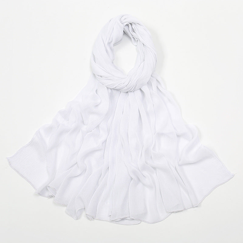 Curling Rayon Wrinkle Scarf Women&
